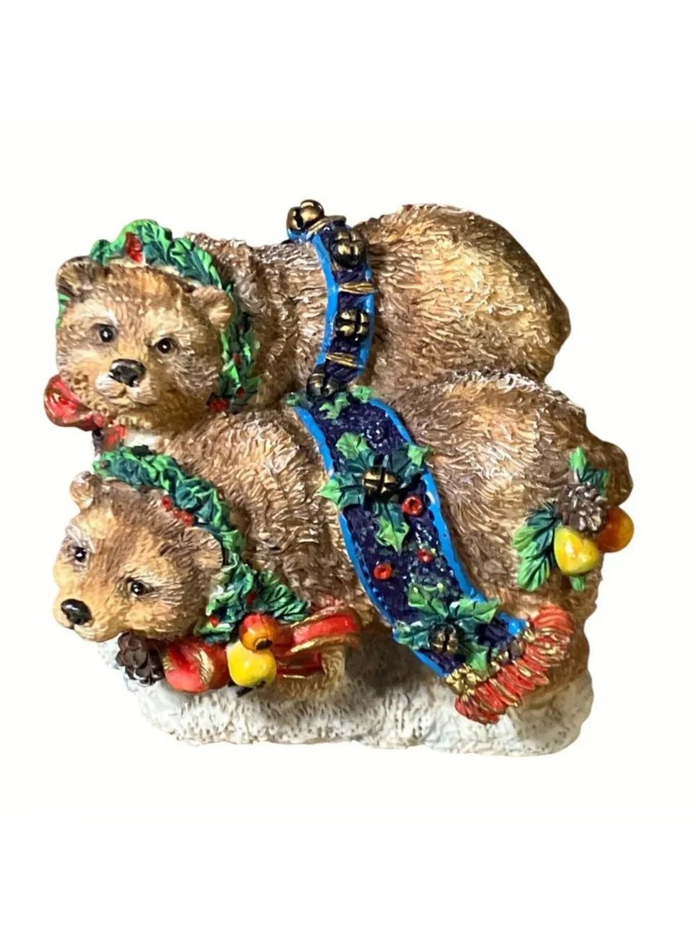 Crinkle Claus Crinkle Bears Figurine By Possible Dreams 1997 Christmas Decor